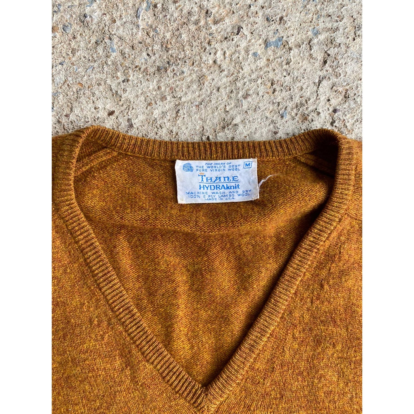 Vintage 60’s Thane ALD Brown Wool Pullover Sweater