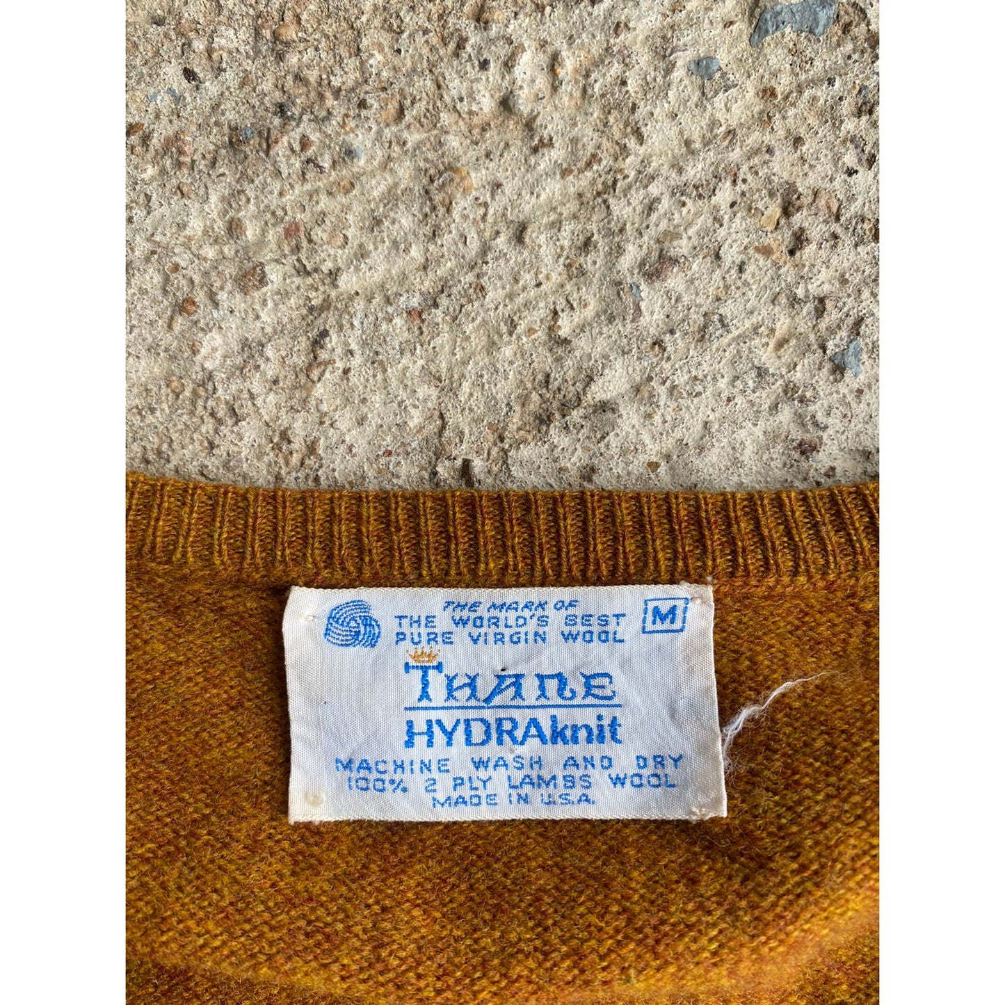 Vintage 60’s Thane ALD Brown Wool Pullover Sweater